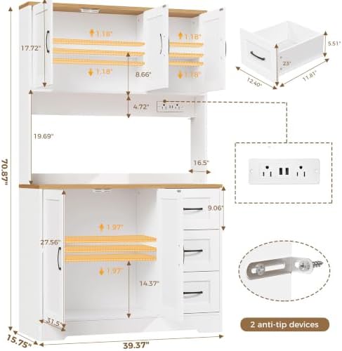 183 cm LED-Küchenschrank mit A – Kitchen Appliances Outlet Bewertung und Preis
